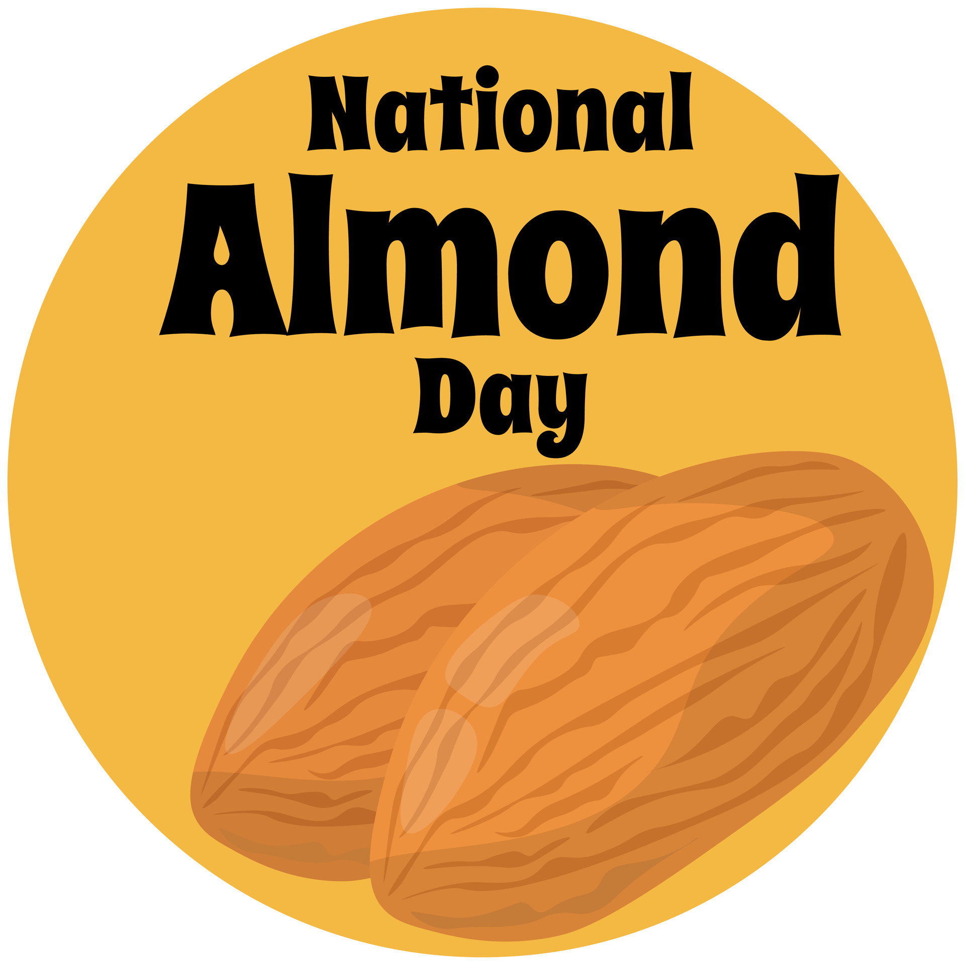 National Almond Day, simple square food poster or banner design 43030954 Vector Art at Vecteezy