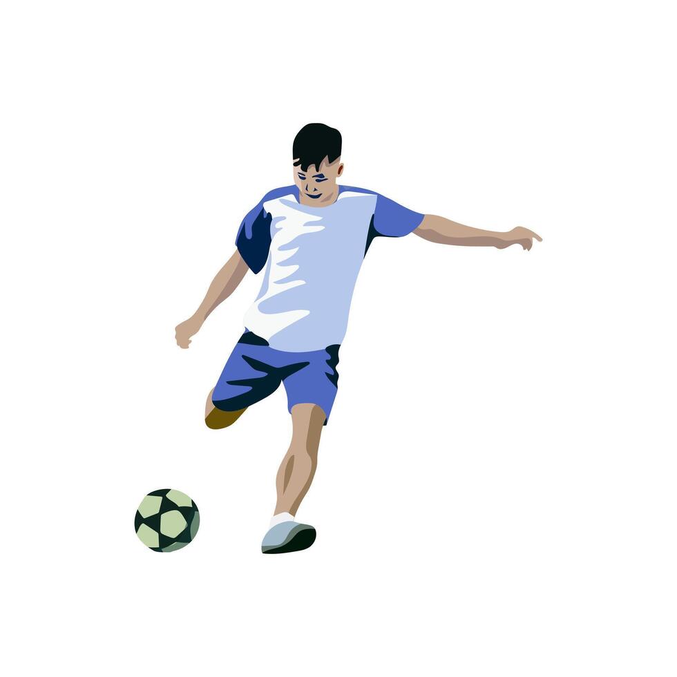 Football player illustration design in white background vector