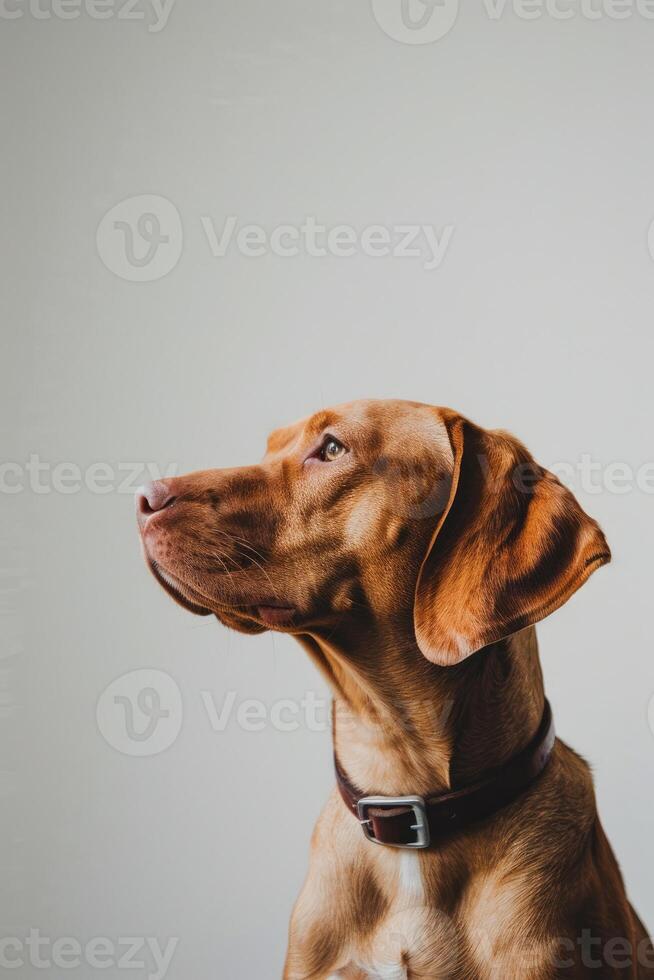 Minimalistic Dog Sideview with Copyspace photo