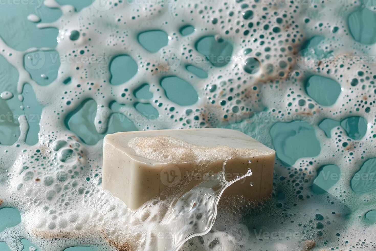 Floating Exfoliating Soap Bar in the Sea photo