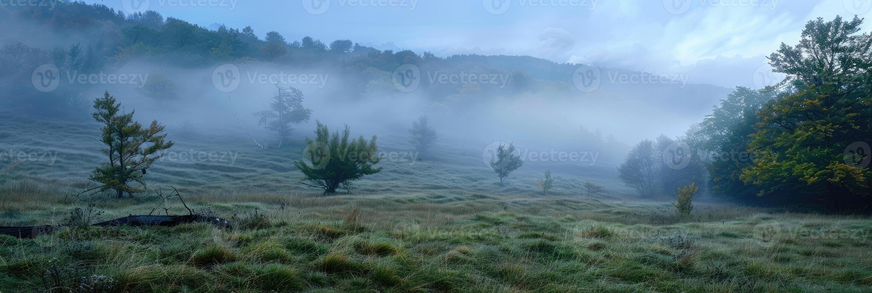 Misty Mountain Morning Landscape photo