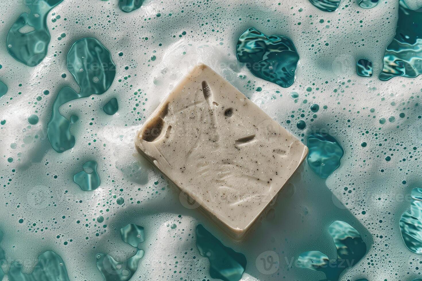 Floating Exfoliating Soap Bar in the Sea photo