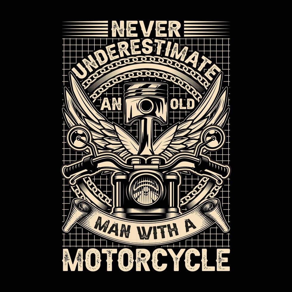 Motorcycle t shirt Design vector