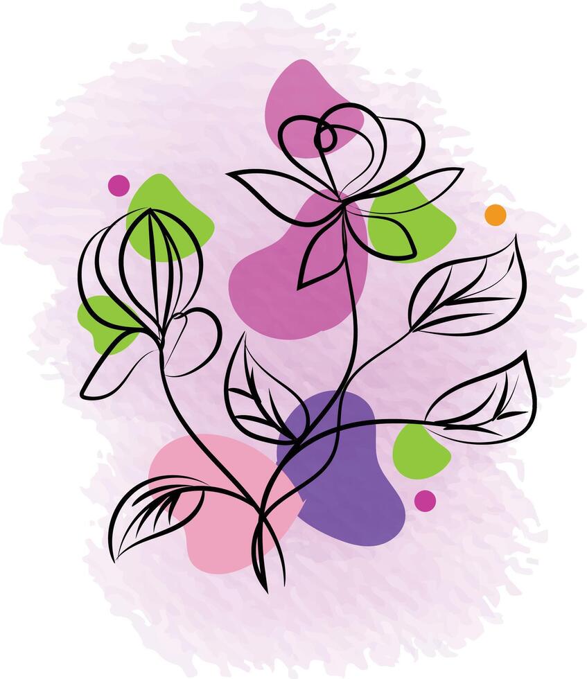 diseño de flores florales vector