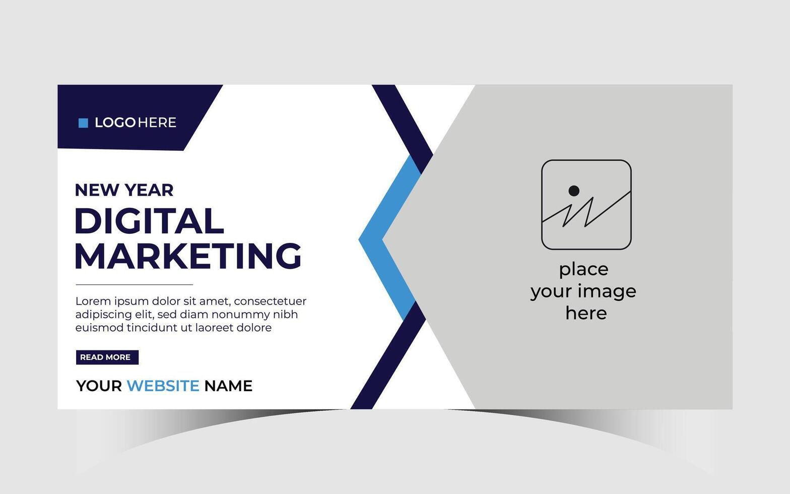 Digital marketing agency cover banner design vector