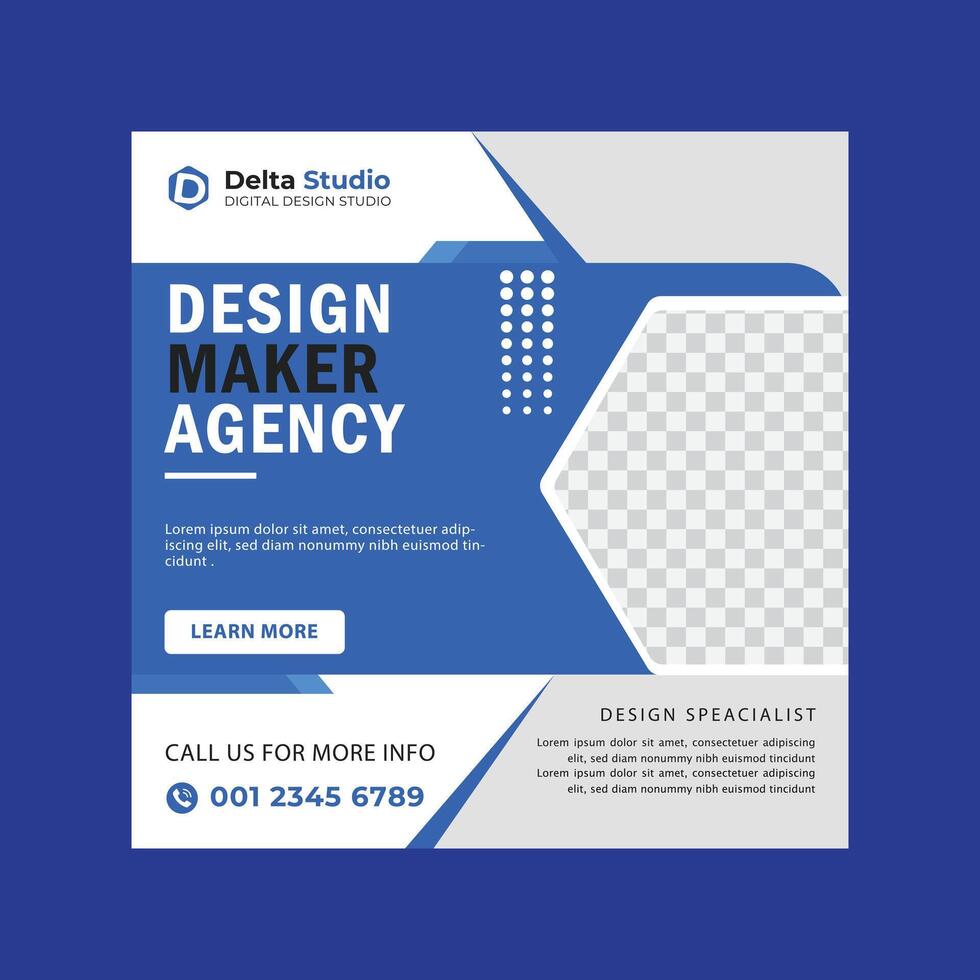 Digital Marketing Agency Poster For Business vector