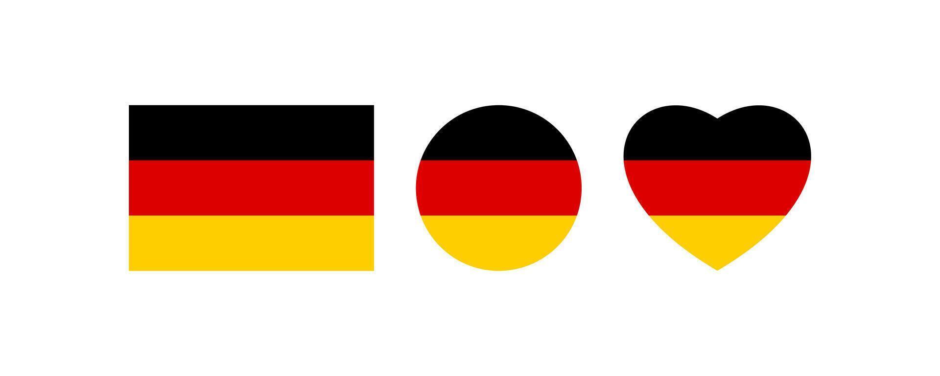 Flag Germany icon set. illustration design. vector