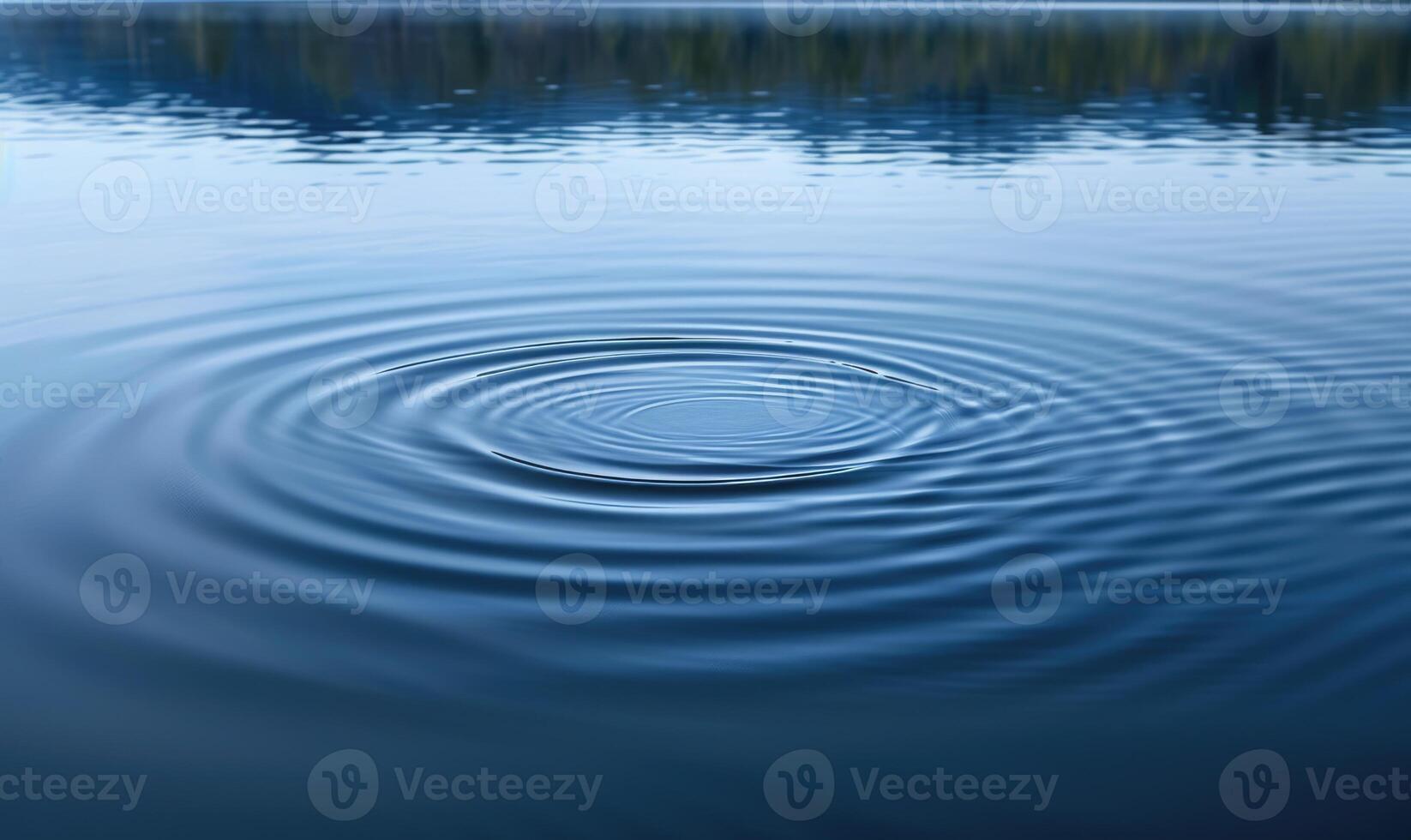 A gentle breeze causing ripples on the surface of a spring lake photo