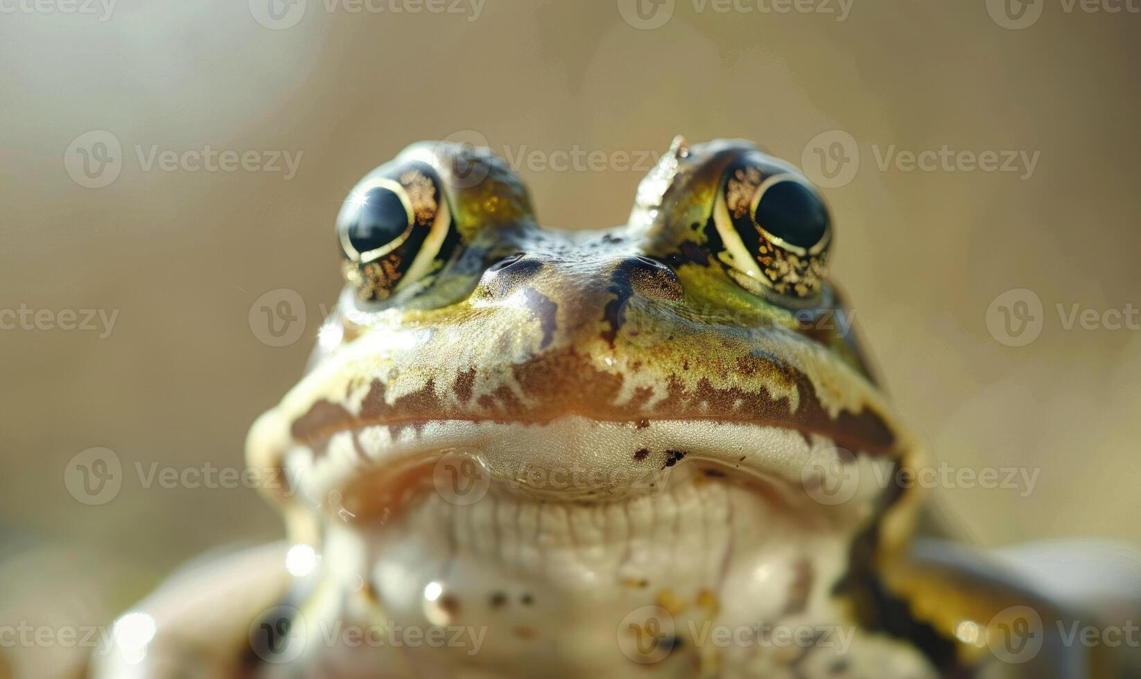 Close-up portrait of a Rana arvalis photo