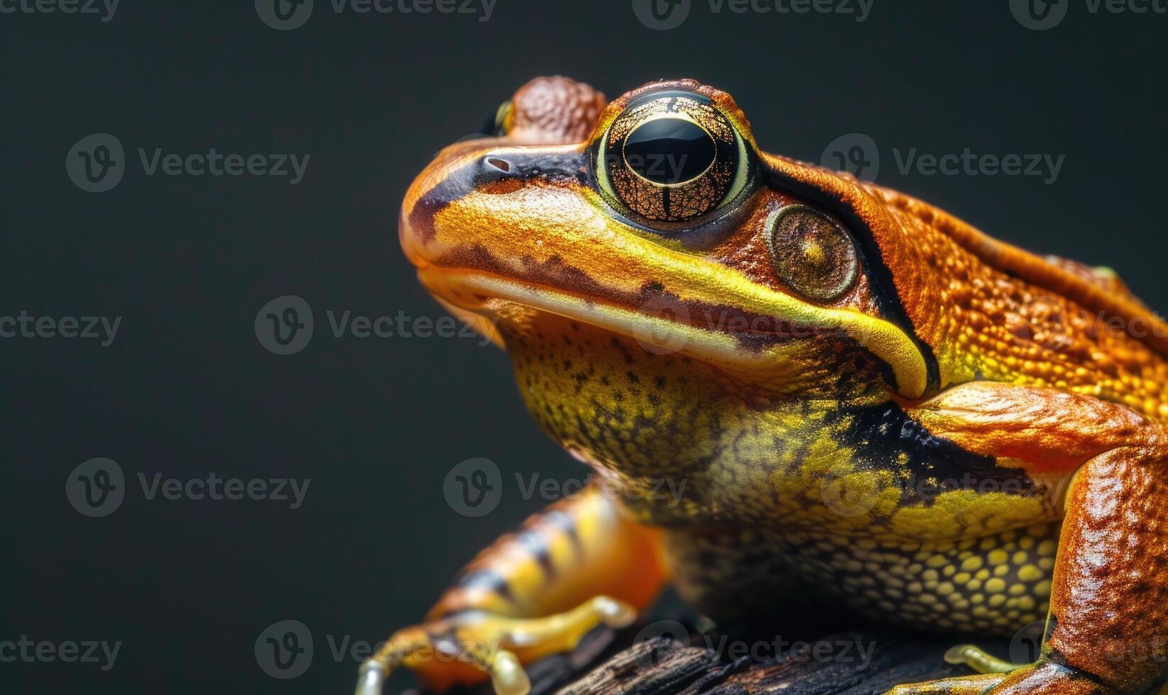 Close-up portrait of a Rana arvalis photo