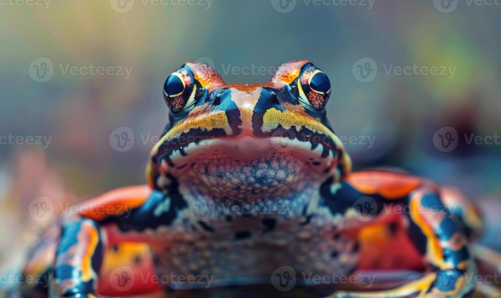 Close-up portrait of a Rana arvalis photo