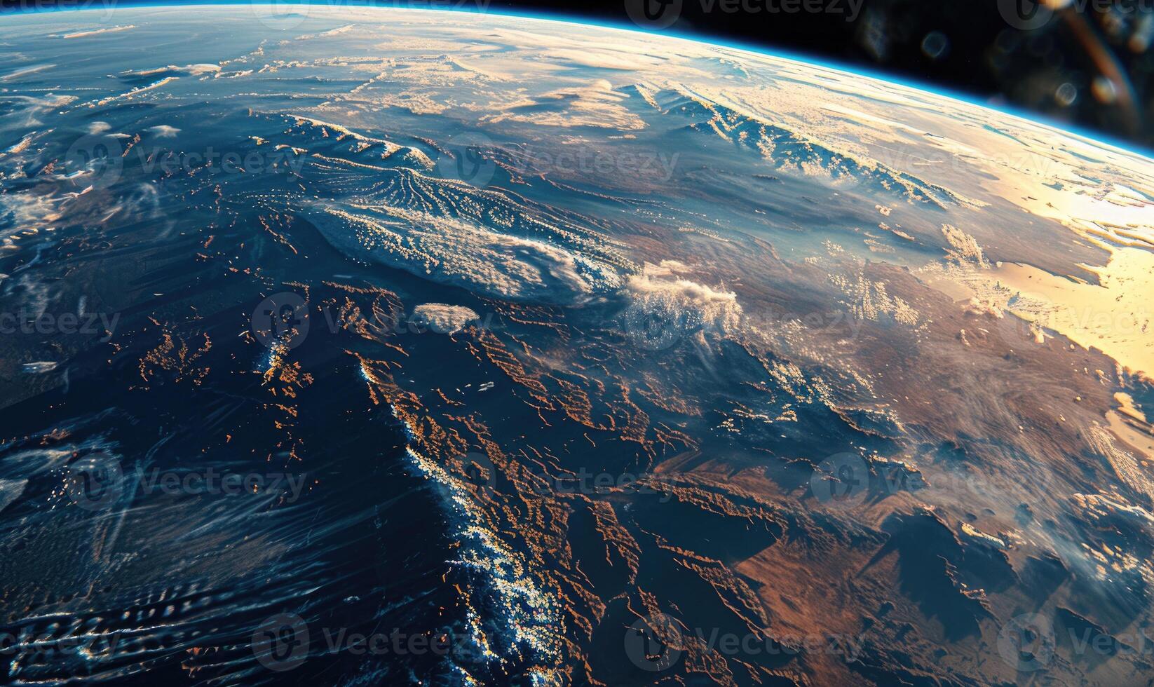 A satellite view of Earth from space, cosmos background photo