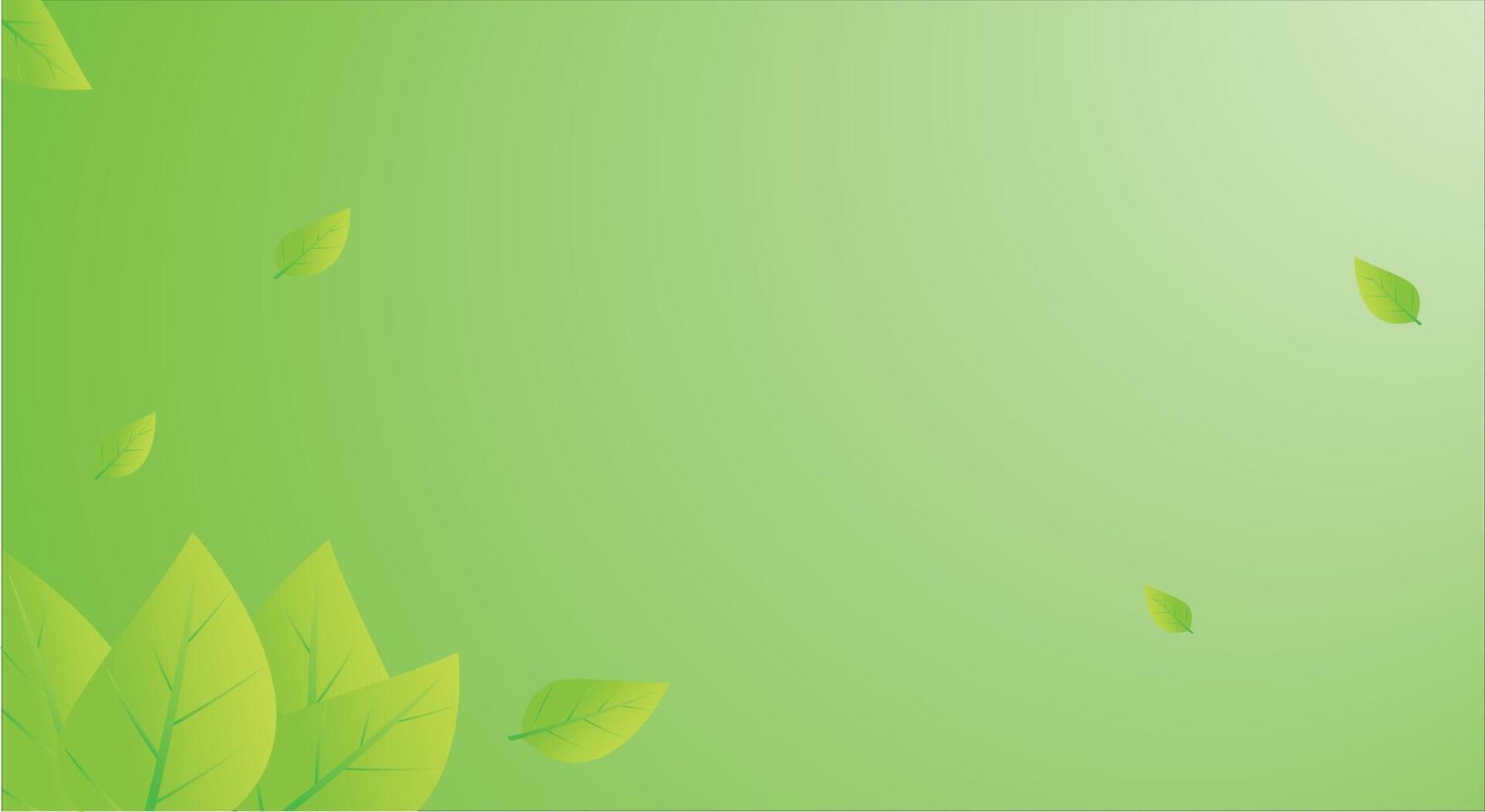 fresh green leaves background vector