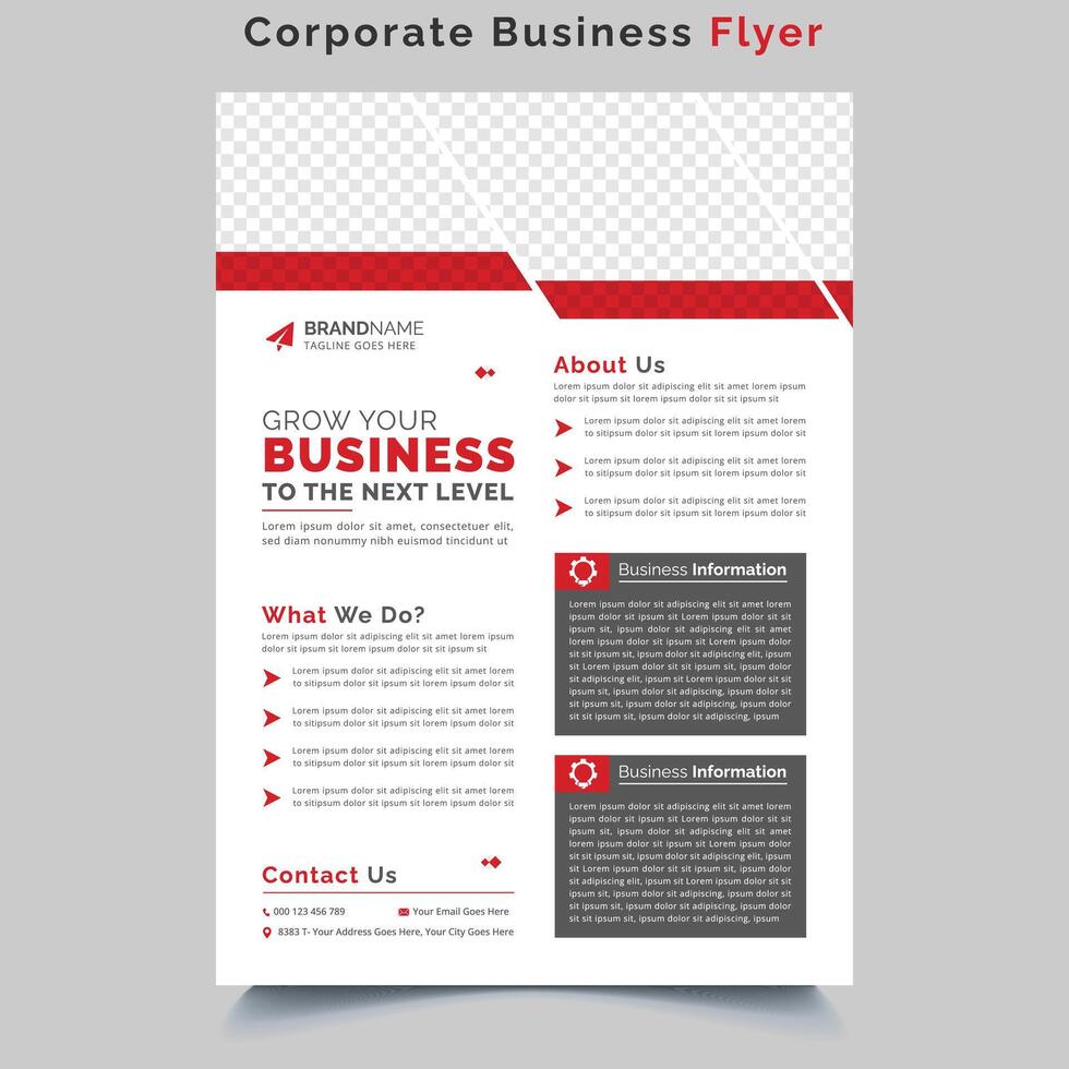 Corporate Business Flyer Design A4 Size vector