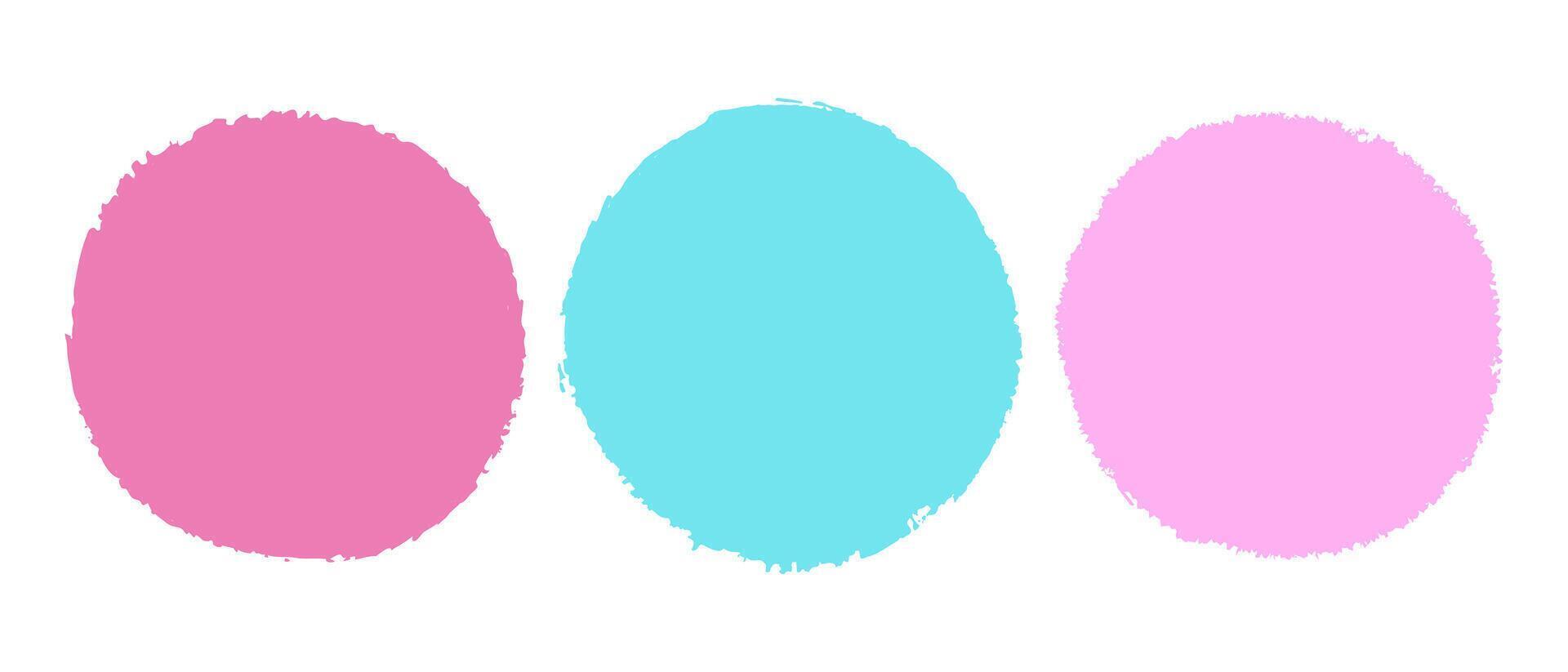 Brush Circle Logo Template vector