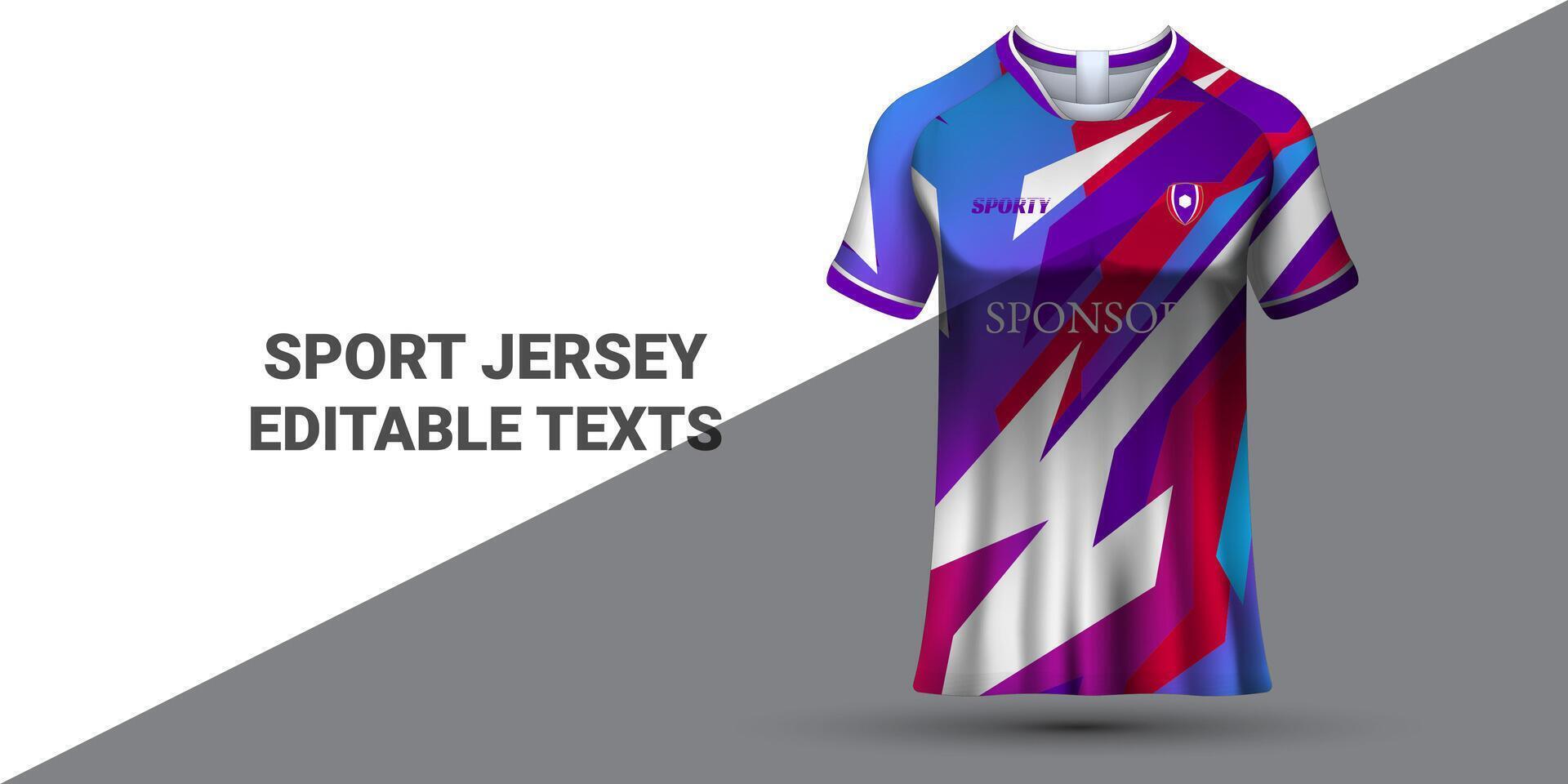 Sports jersey template sports t-shirt design Sports jersey design uniform concept vector