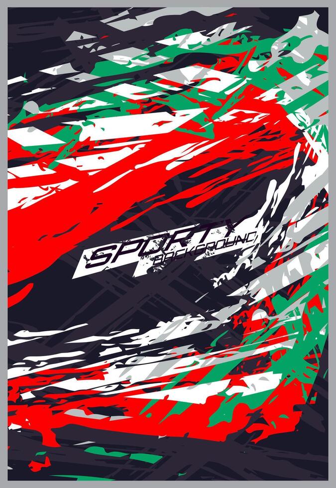 Soccer jersey design for sublimation. Abstract background with sport pattern. vector