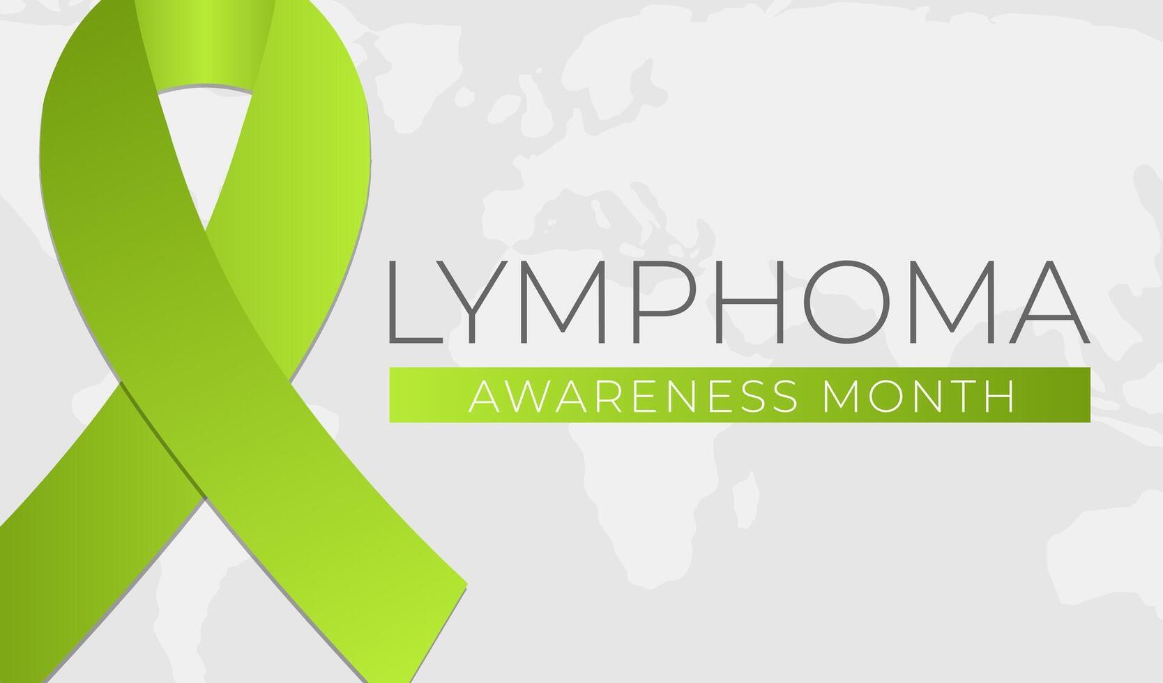 Lymphoma Cancer Awareness Month Background Illustration Banner vector