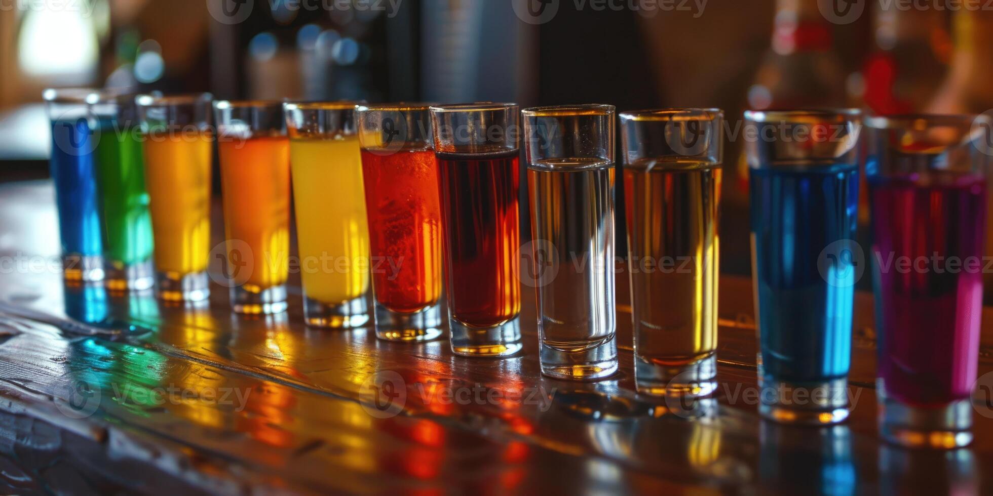 AI generated glasses of premium tequila with spicy salted rims and lime wedges. ai generated photo
