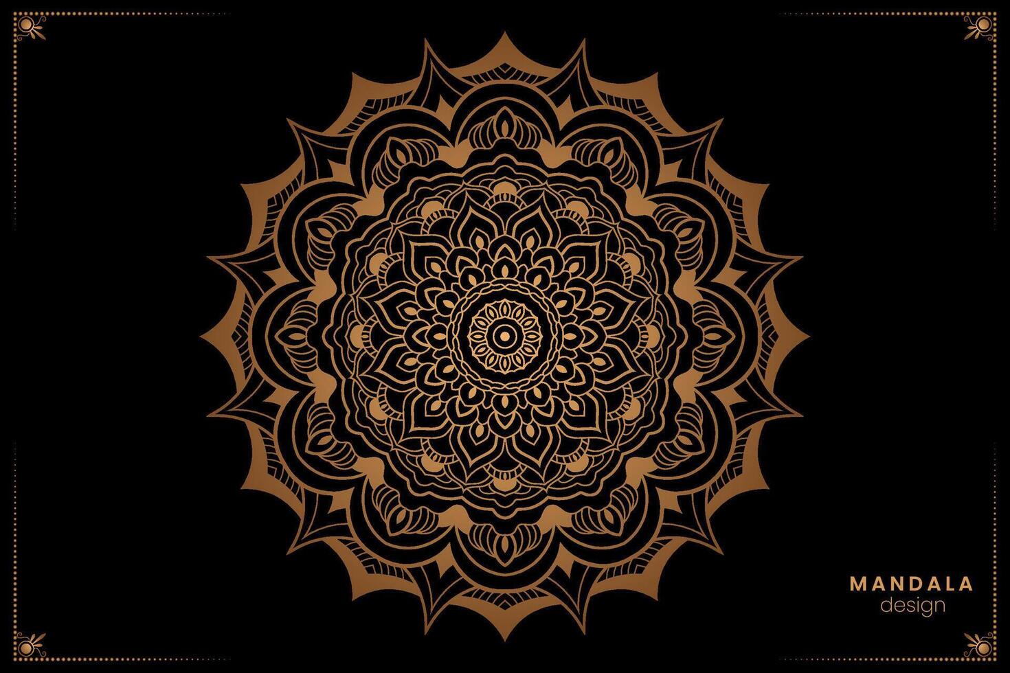 Geometric floral mandala design, ornate ethnic oriental style in format for coloring book, suitable for mehndi, textiles, posters and tattoos vector