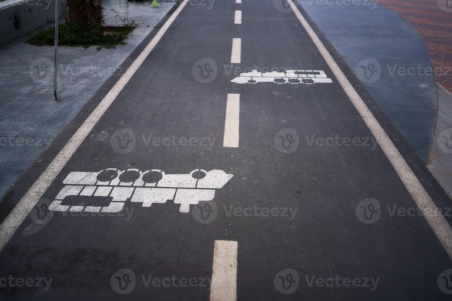 track for a steam locomotive, Istanbul embankment photo