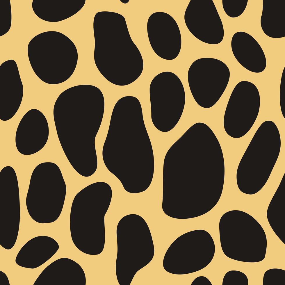 Seamless animal pattern fur mammal of skin, printable background camouflage exotic vector