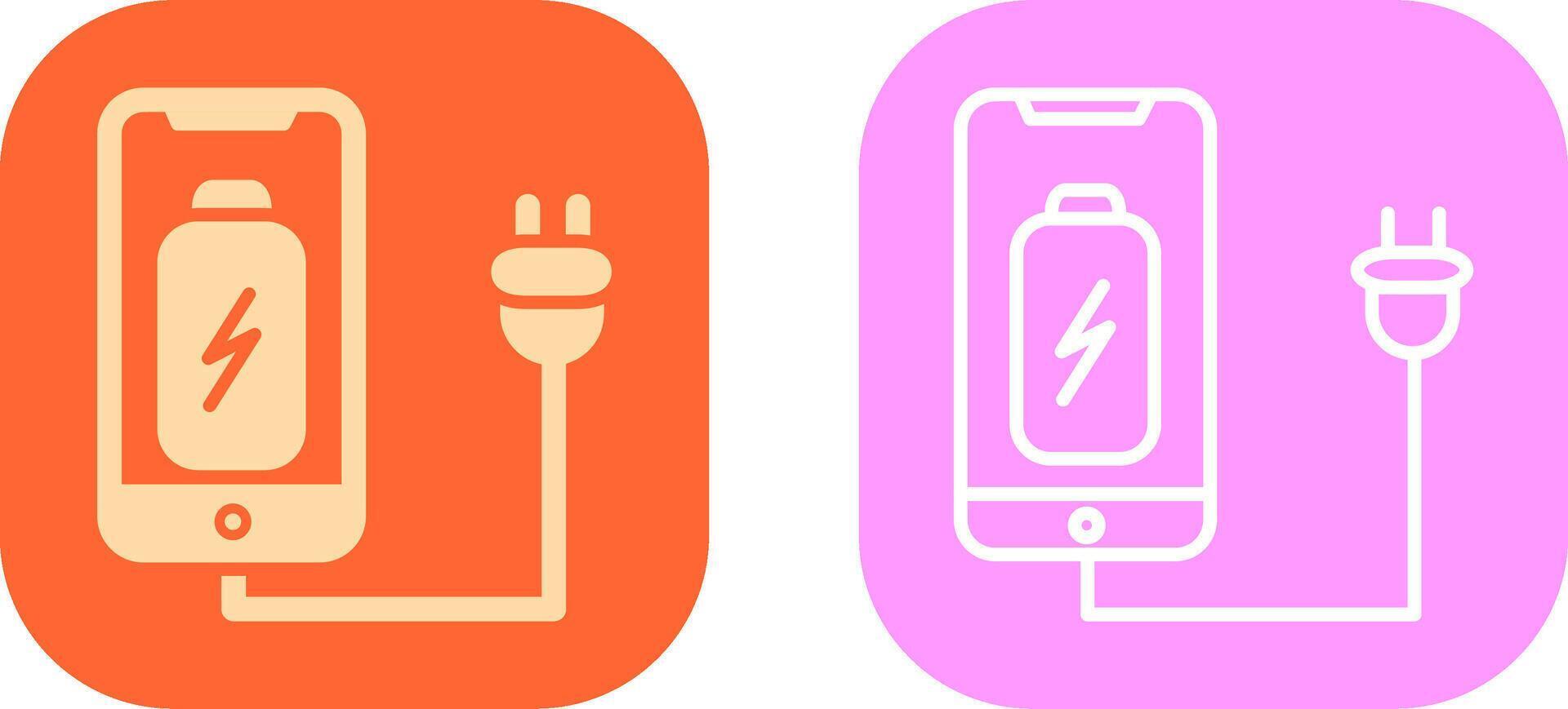 Cell and Plug Icon Design vector