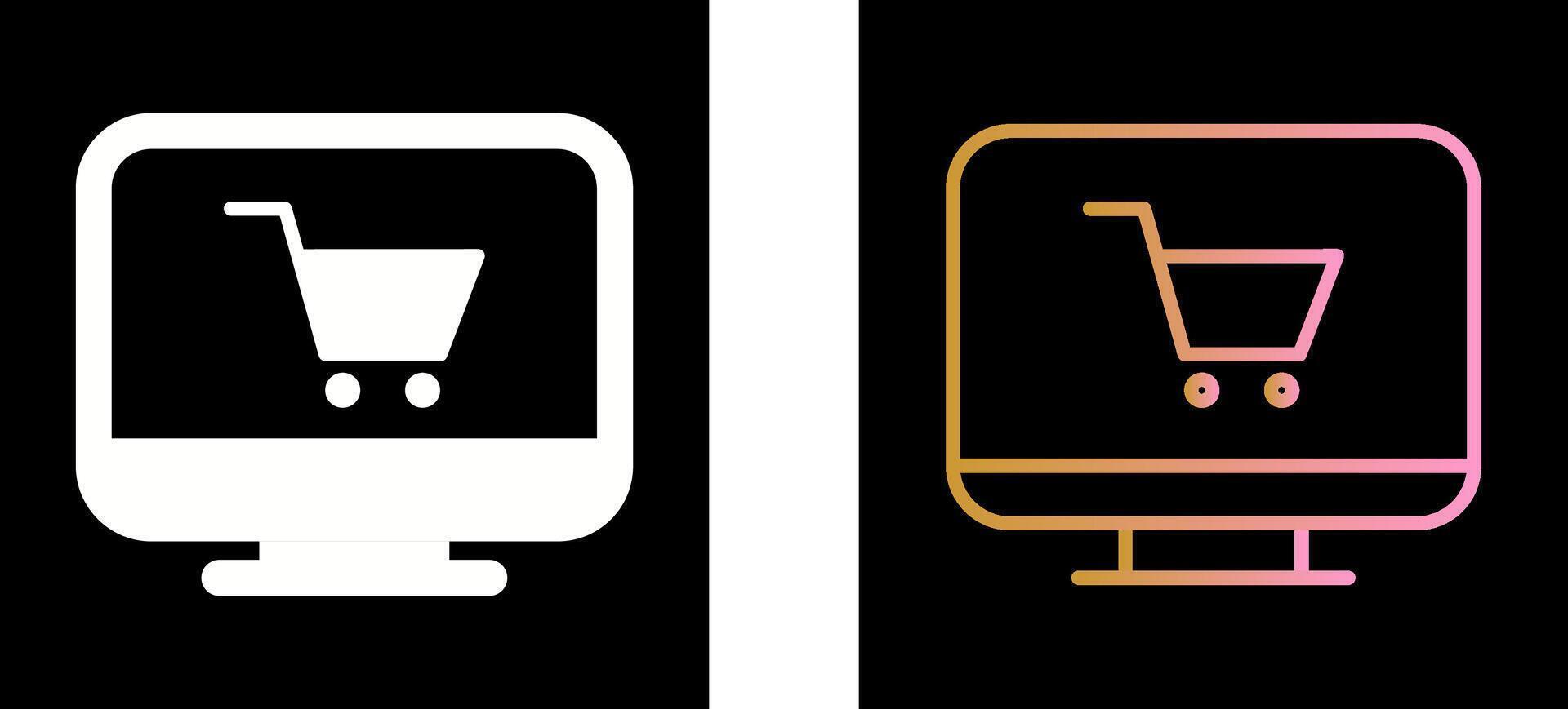 Online Shop Icon Design vector