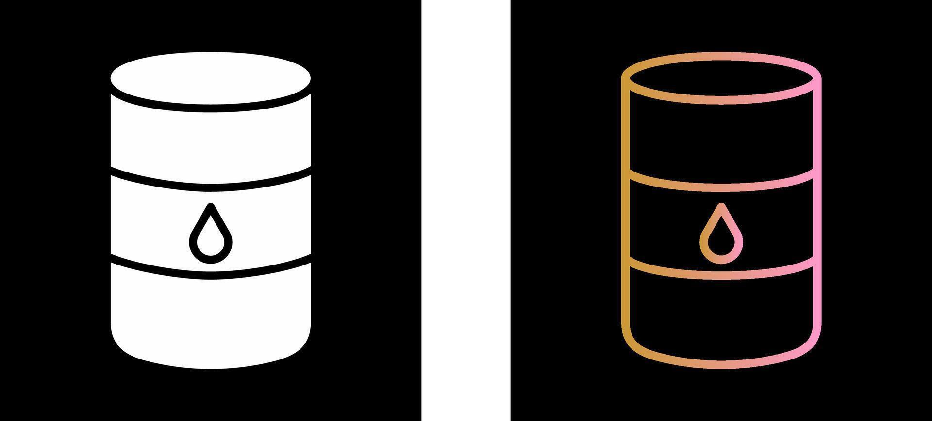 Oil Barrel Icon Design vector