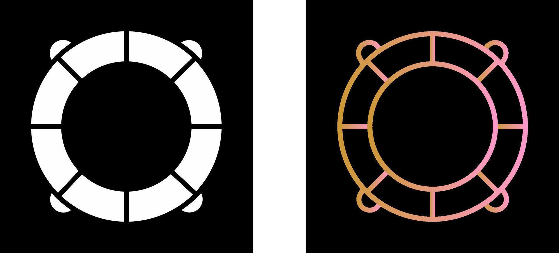 Life Saving Tube Icon Design vector