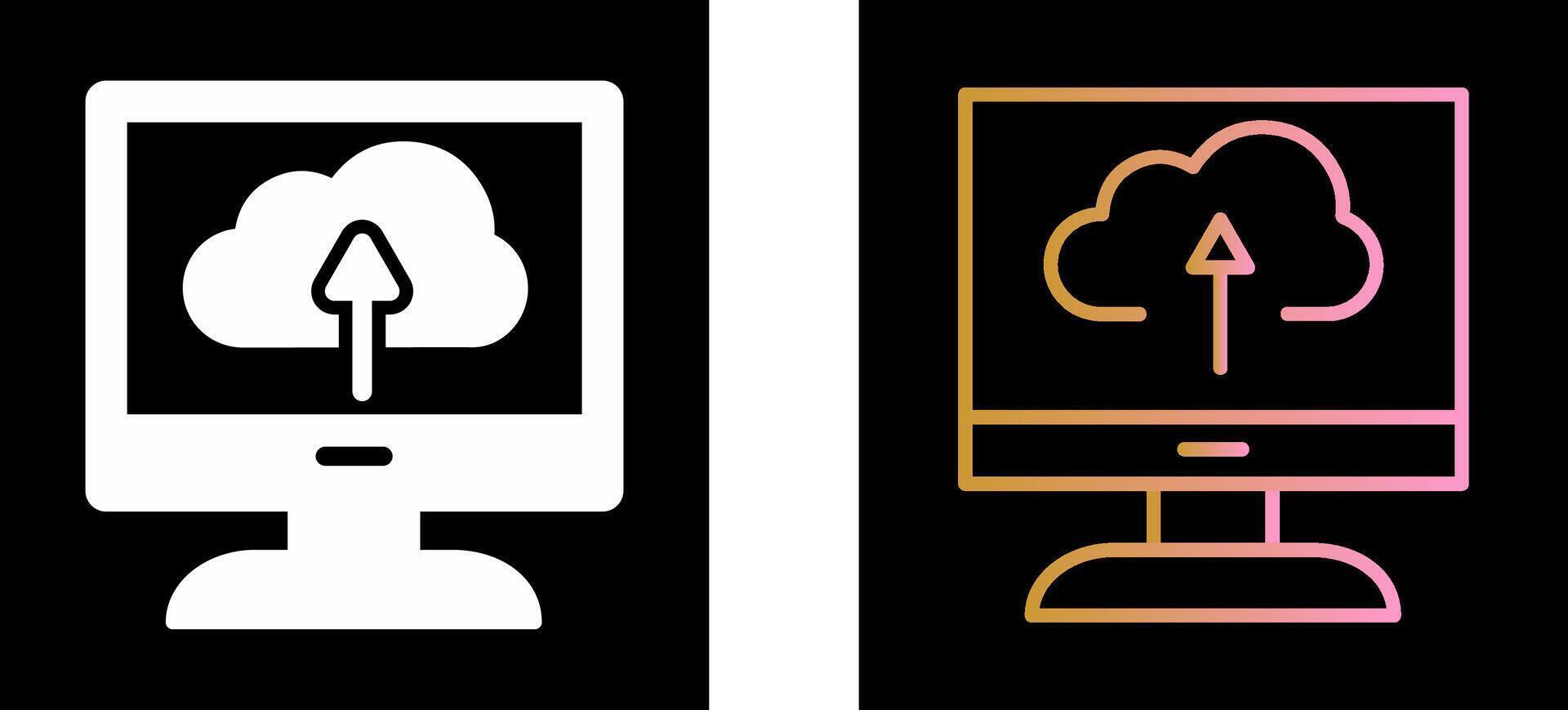 Cloud Backup Icon Design vector