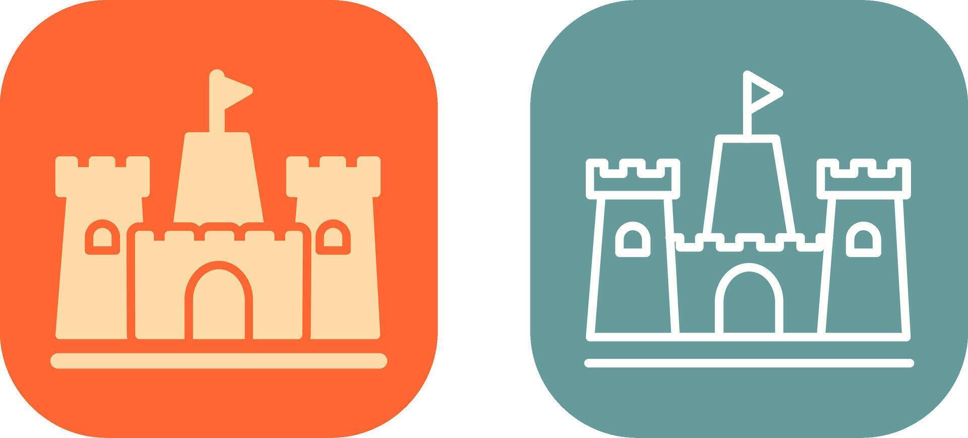 Sandcastle Icon Design vector