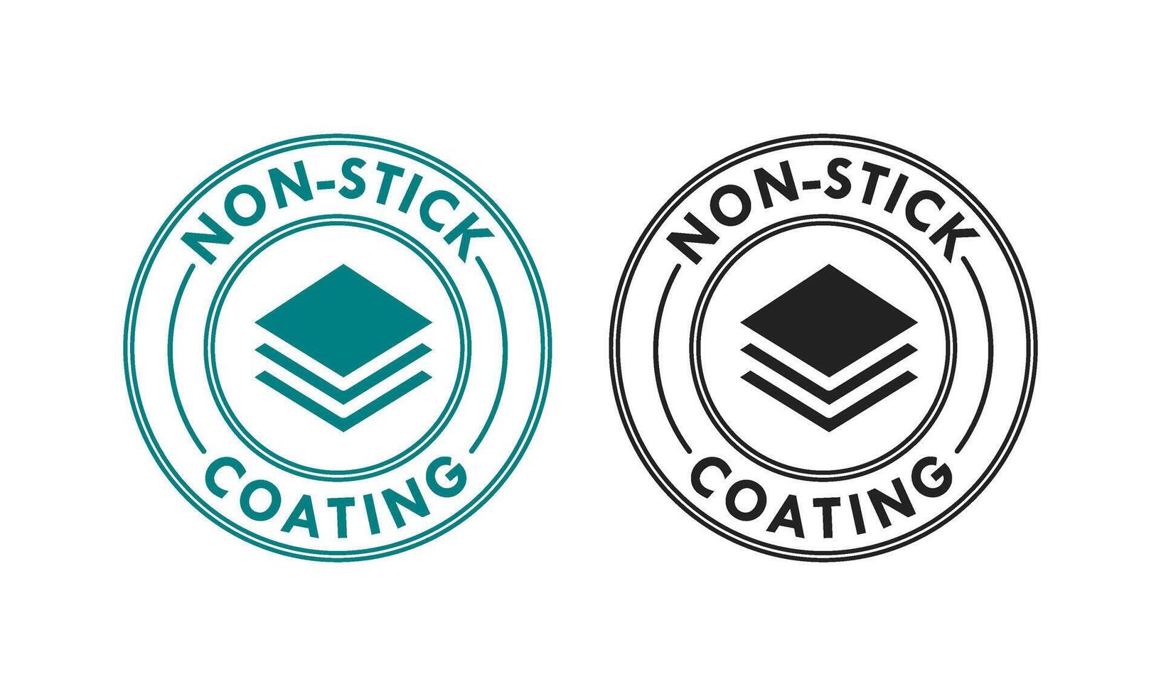 Non stick coating design logo template illustartion vector