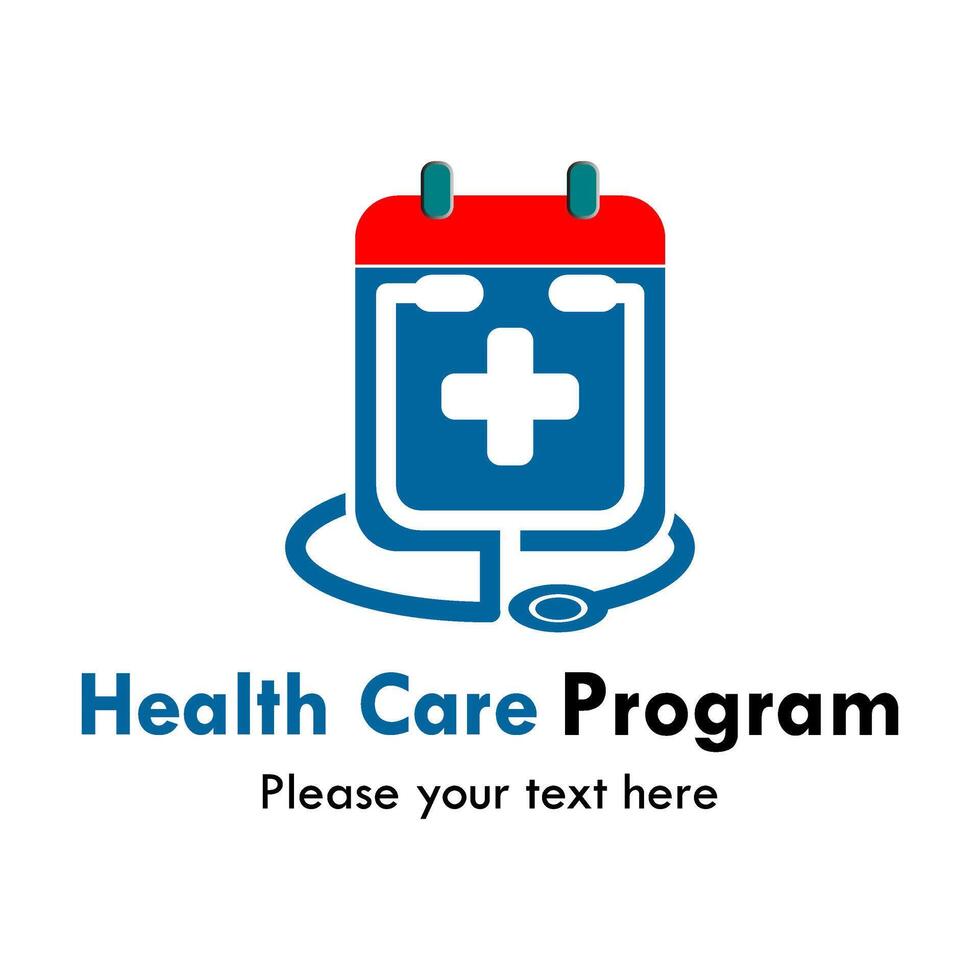 Health care program, check up, medical service logo template illustration vector