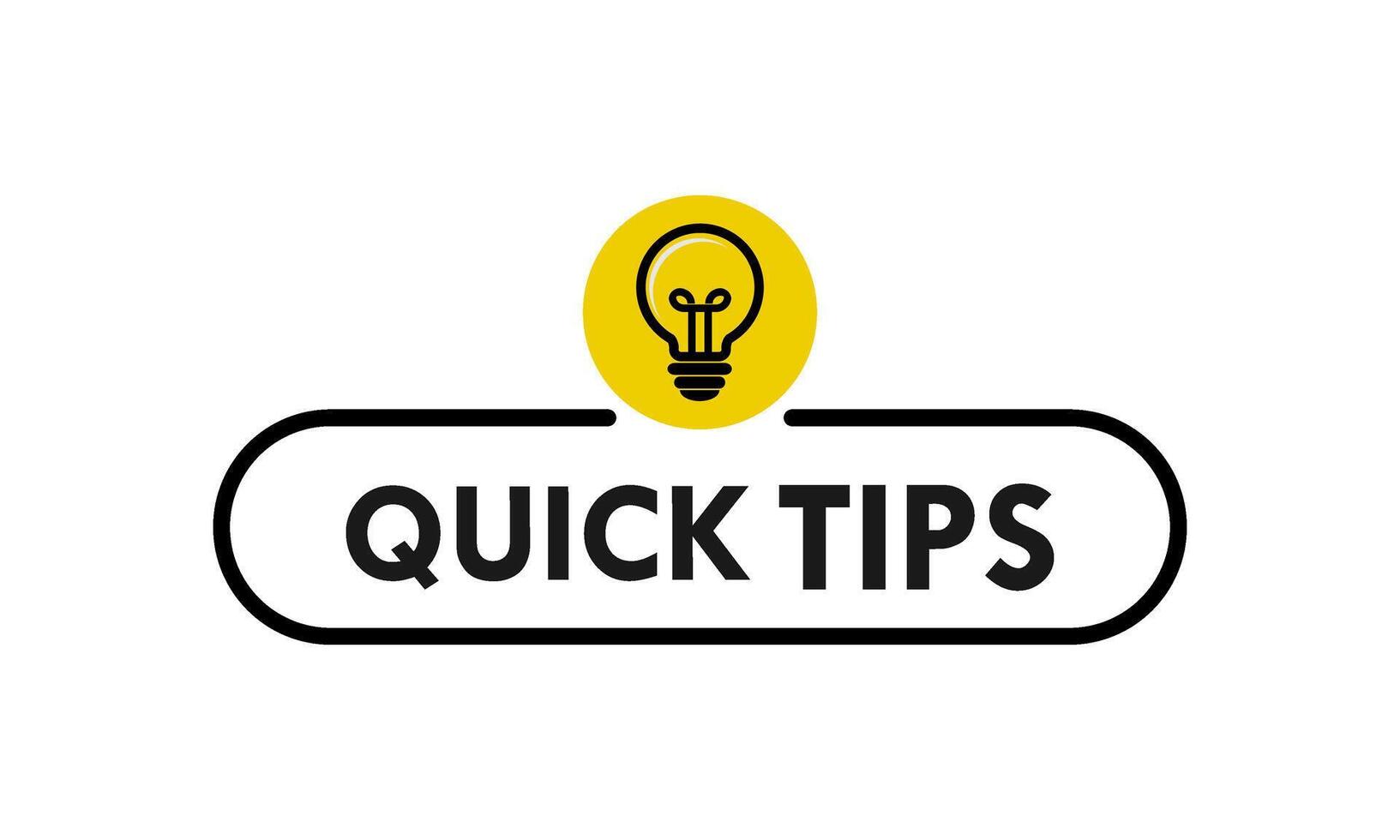 Quick tips design template illustartion vector