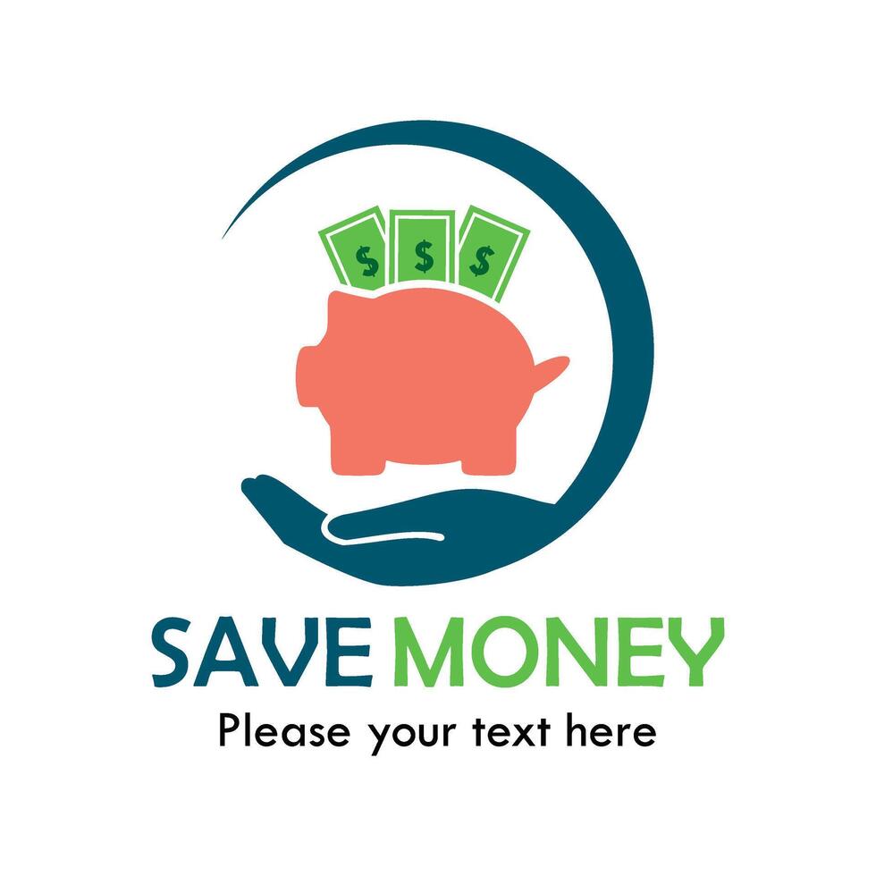 Save money symbol logo template illustration vector