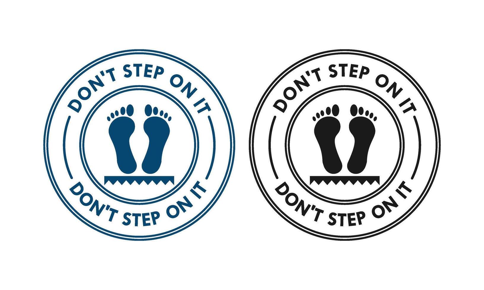 Don't step on it design logo template illustration vector
