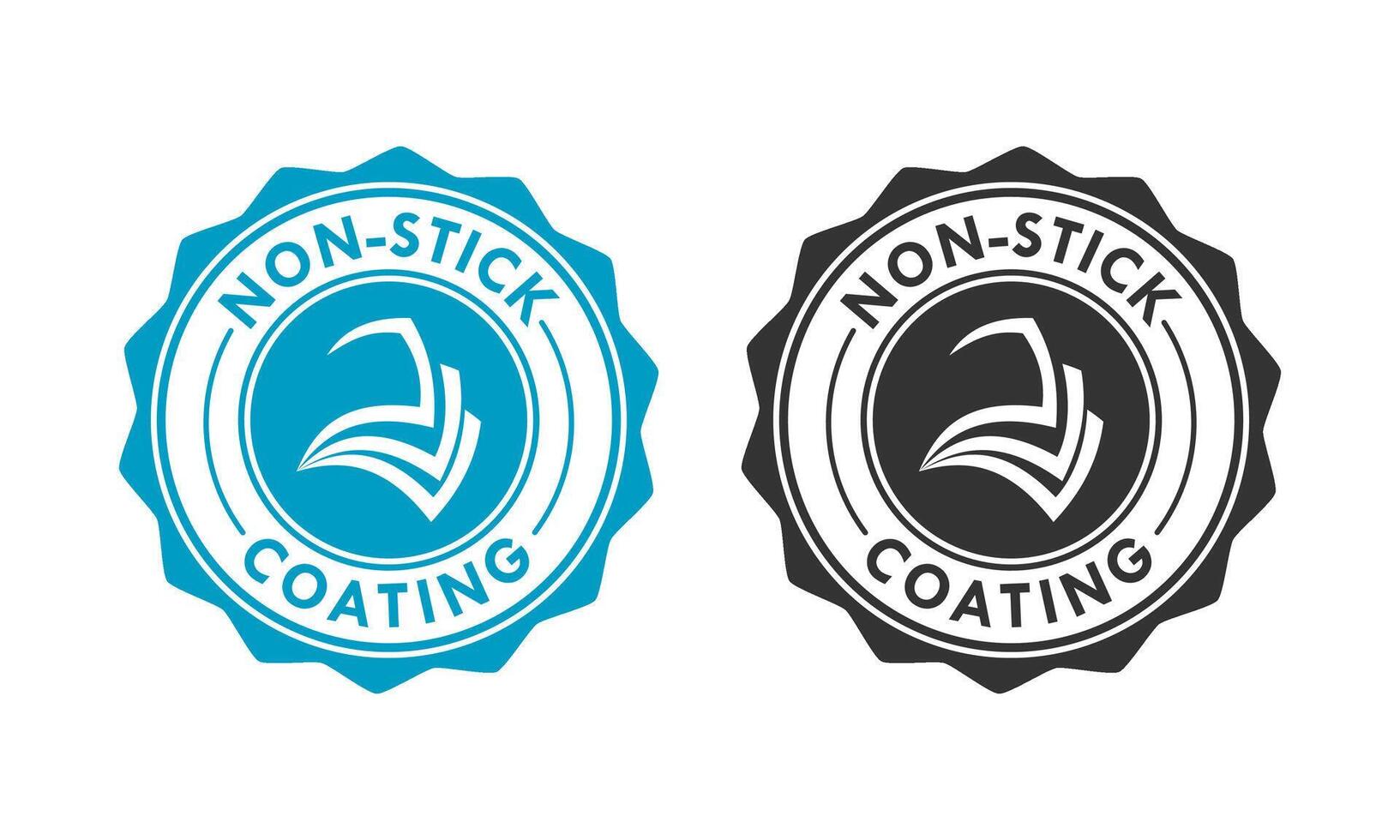 Non stick coating design logo template illustartion vector