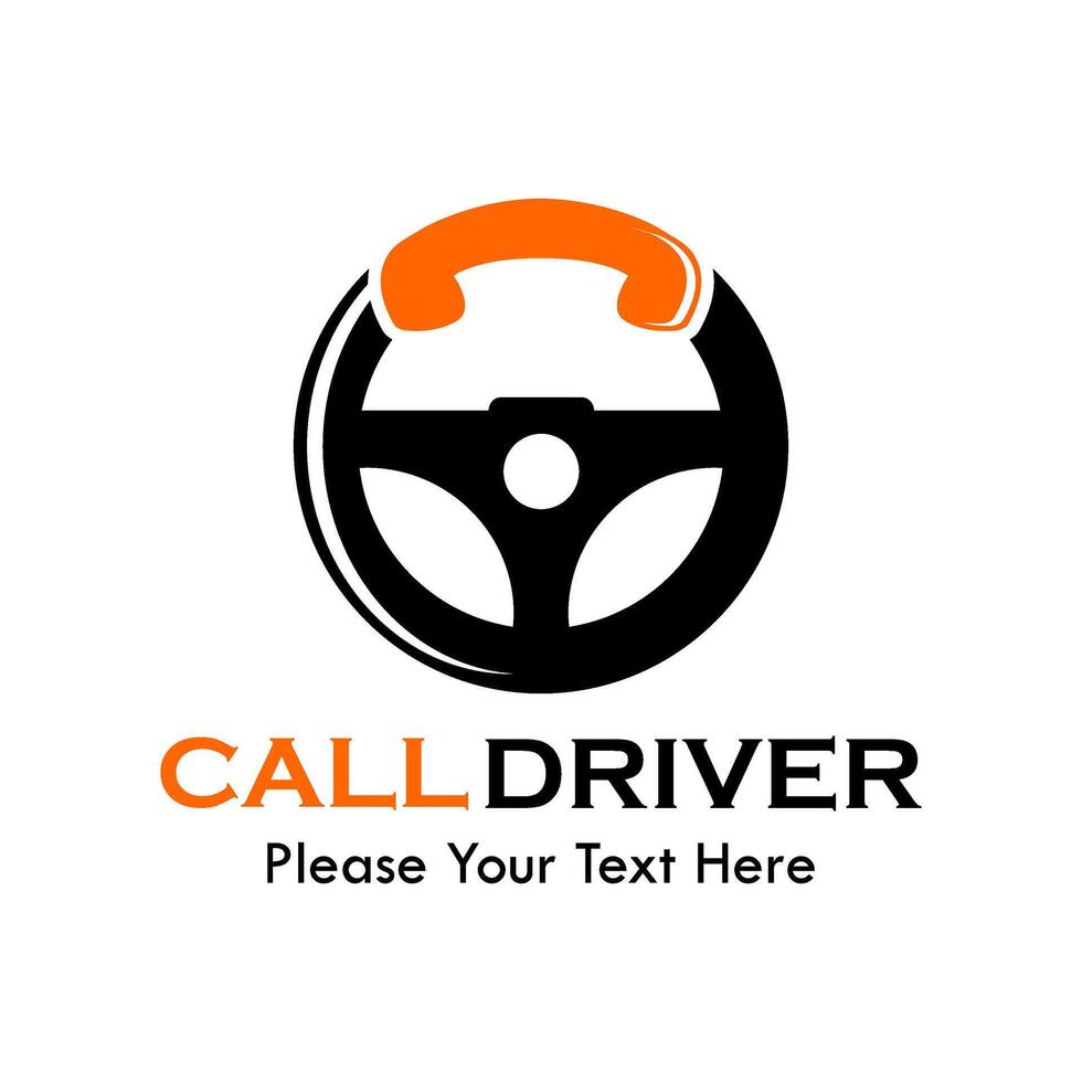 Call driver logo template illustration vector