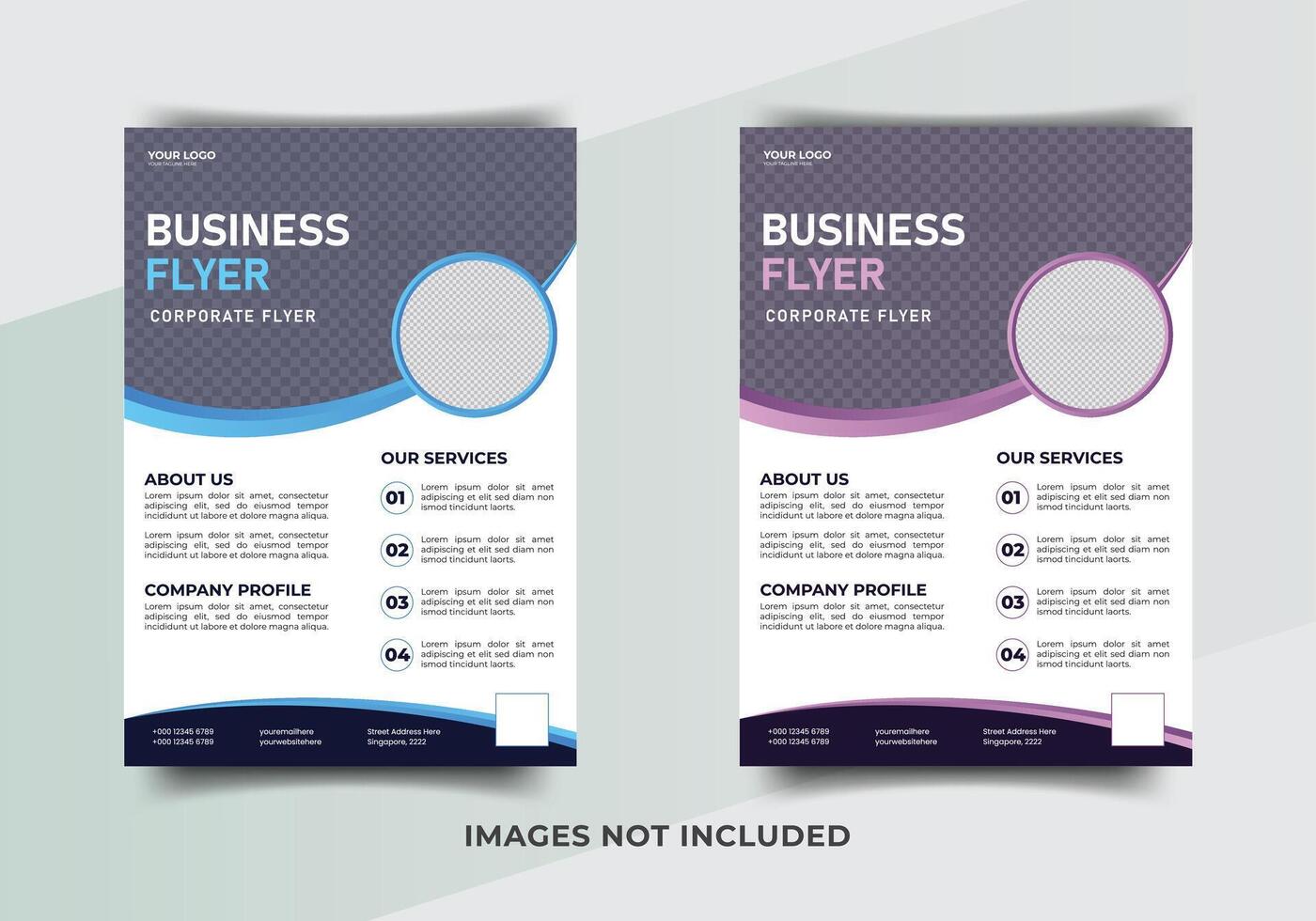 Modern flyer design template , Leaflet, presentation book cover templates,Flyer layout in A4 size vector