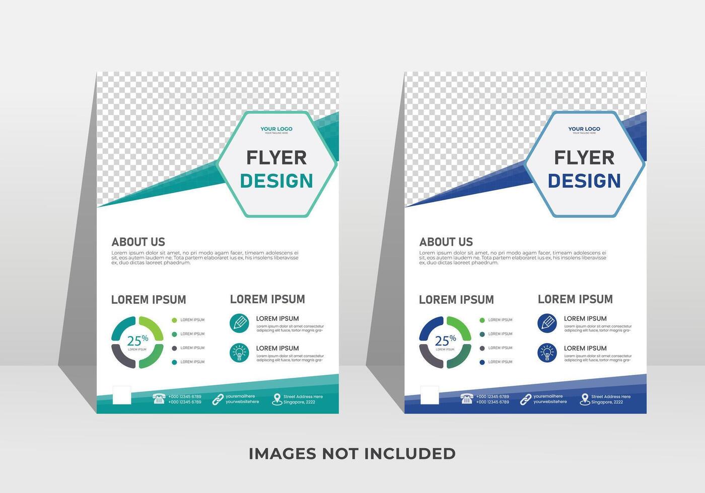 Modern flyer design template , Leaflet, presentation book cover templates,Flyer layout in A4 size vector