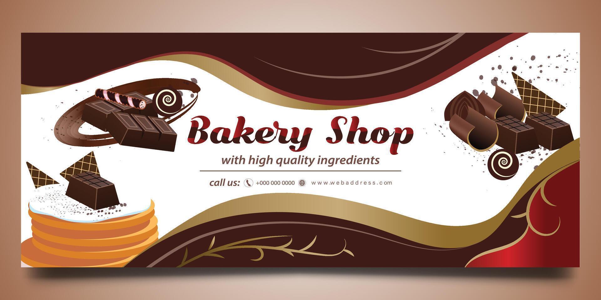 Bakery Shop banner design vector