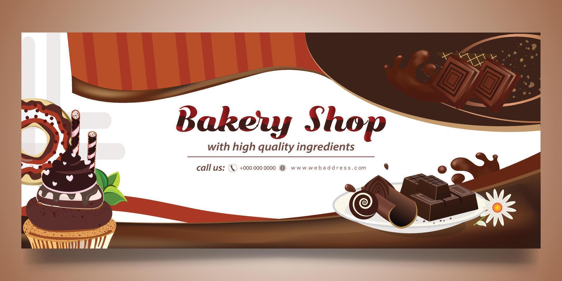 Bakery Shop banner design vector