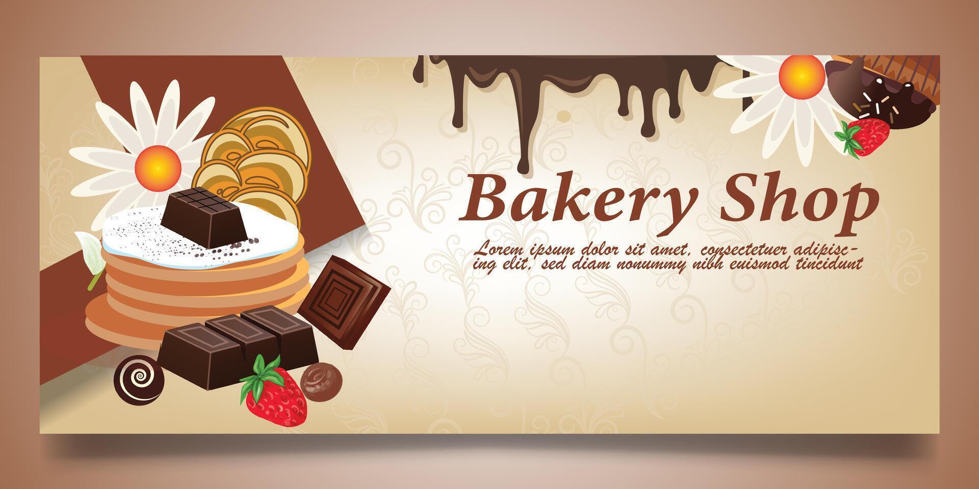 Bakery Shop banner design vector