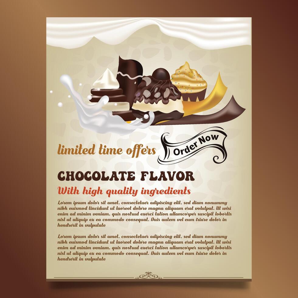Bakery Flyer design vector