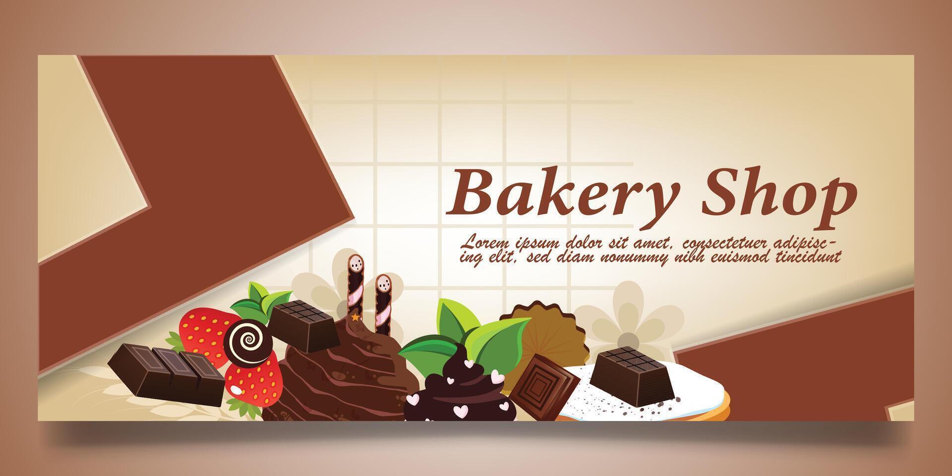 Bakery Shop banner design vector