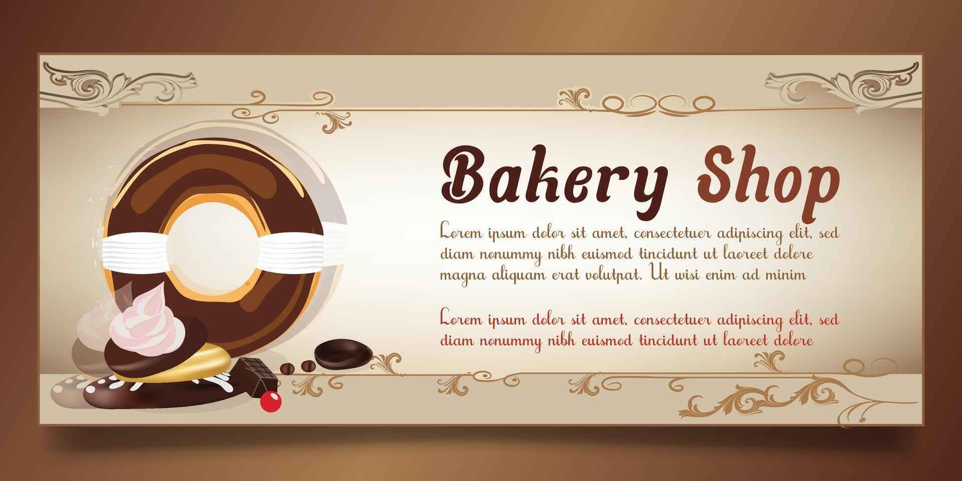 Bakery banner design vector