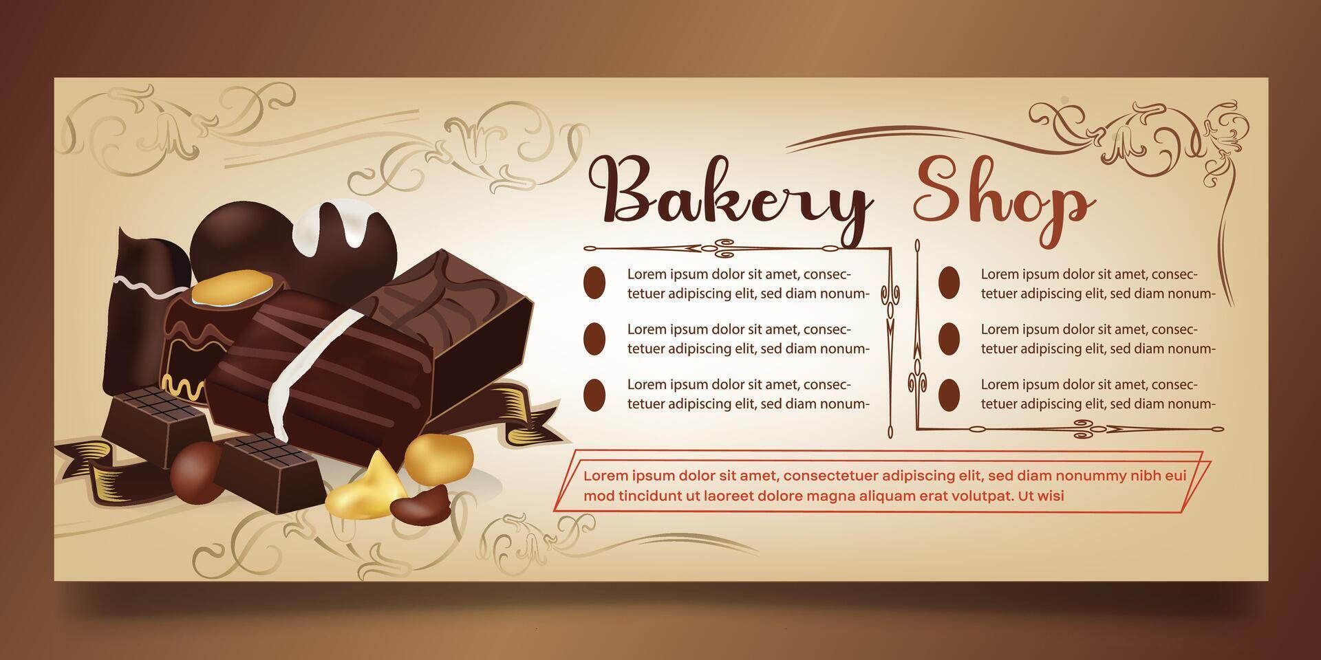 Bakery banner design vector