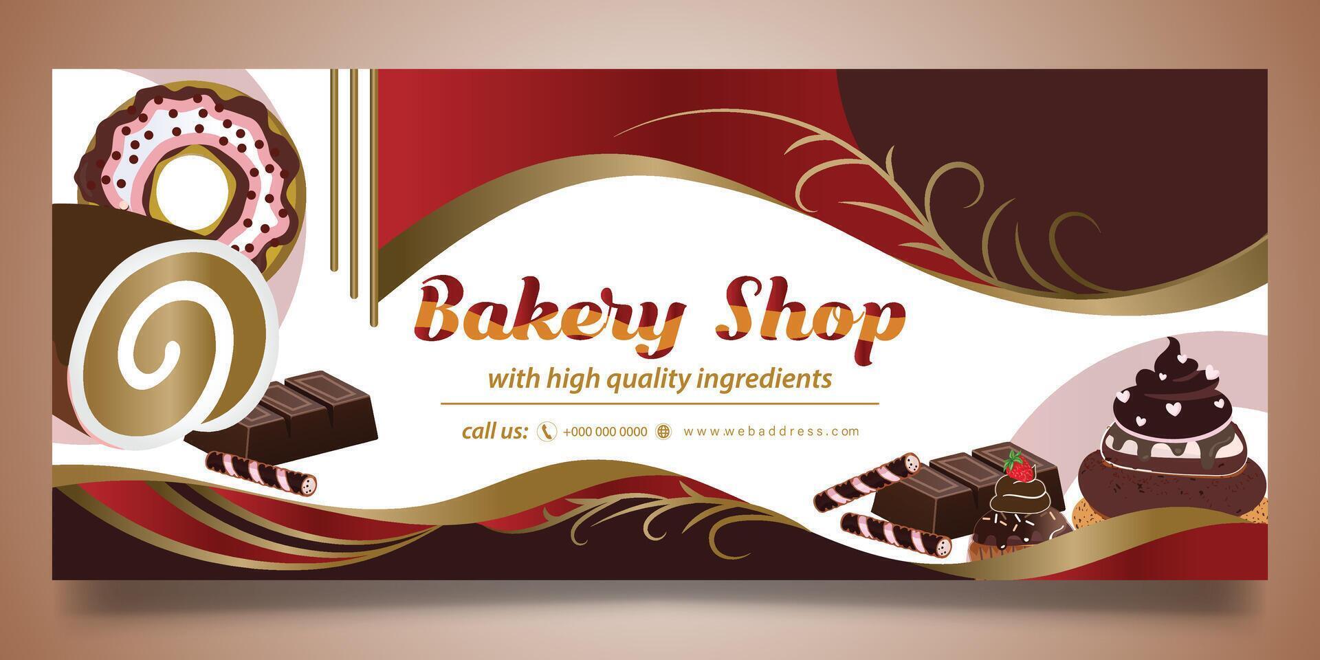 Bakery Shop banner design vector