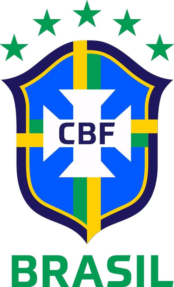 The logo of the Brazilian national football team vector